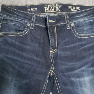 Buckle black jeans